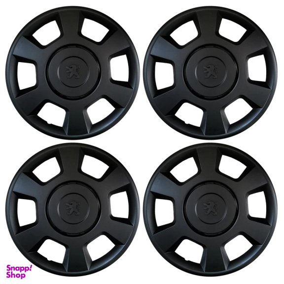 قالپاق چرخ خودرو تی پی ای مدل P15-BK سایز 15 اینچ مناسب پژو پارس بسته 4 عددی