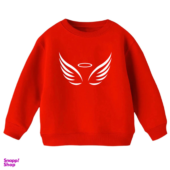 سویشرت دخترانه مدل بال رنگ قرمز