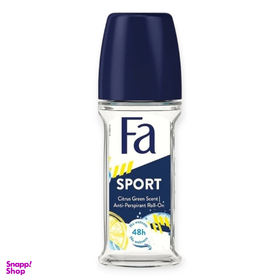 رول ضد تعریق مردانه فا مدل اسپورت حجم 50 میلی لیتر