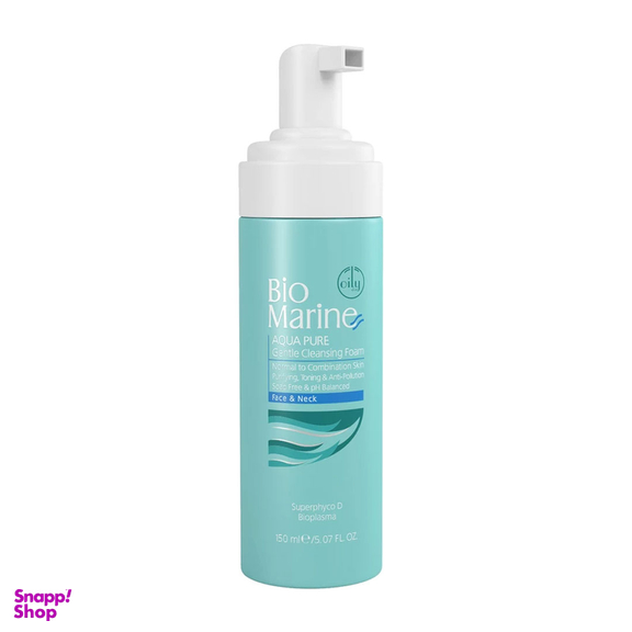 فوم شستشو صورت بایومارین مدل Aqua Pure حجم 150 میلی‌ لیتر