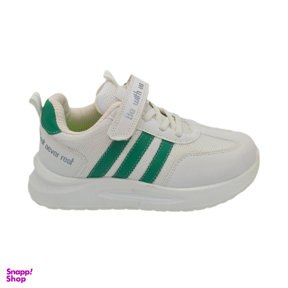 کفش بچگانه رامیلا مدل Be With Us کد 12 رنگ سفید سبز