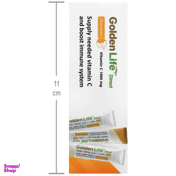 ساشه ویتامین سی 1000 میلی گرم گلدن لایف بسته 20 عددی