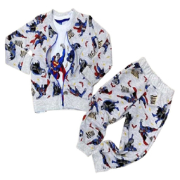 ست سویشرت و بلوز آستین بلند و شلوار پسرانه طرح بتمن