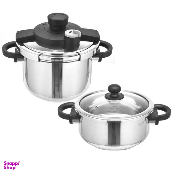 زودپز دوقلو جی فی نی مدل NEW-G01 گنجایش 6 و 4 لیتر