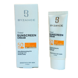 کرم ضد آفتاب بیزانس مناسب پوست خشک با +SPF50 شماره 30 رنگ گلد بژ حجم 40 میلی لیتر