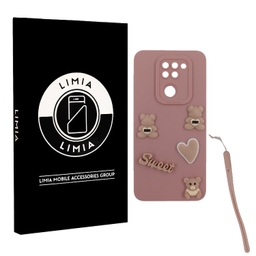 کاور گوشی موبایل لیمیا مدل عروسکی لنزدار ژله ای طرح Sweet مناسب شیائومی Redmi Note 9 به همراه دستبند