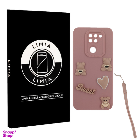 کاور گوشی موبایل لیمیا مدل عروسکی لنزدار ژله ای طرح Sweet مناسب شیائومی Redmi Note 9 به همراه دستبند