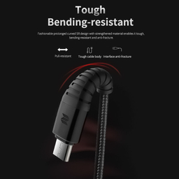 کابل تبدیل USB  به MicroUSB  راک اسپیس مدل RCB0733 طول 1.2 متر