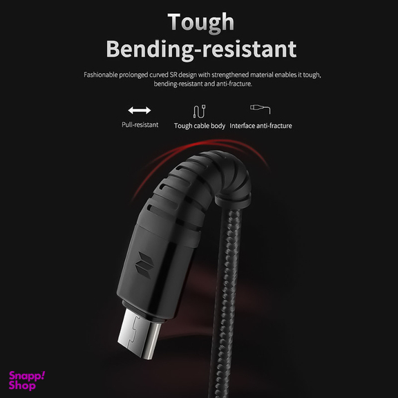 کابل تبدیل USB  به MicroUSB  راک اسپیس مدل RCB0733 طول 1.2 متر