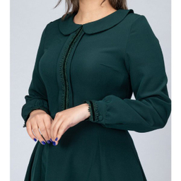 پیراهن زنانه برنس مدل آپامه رنگ سبز