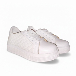 روزمره زنانه چرم راديس مدل امزی کد 686-GN سفید