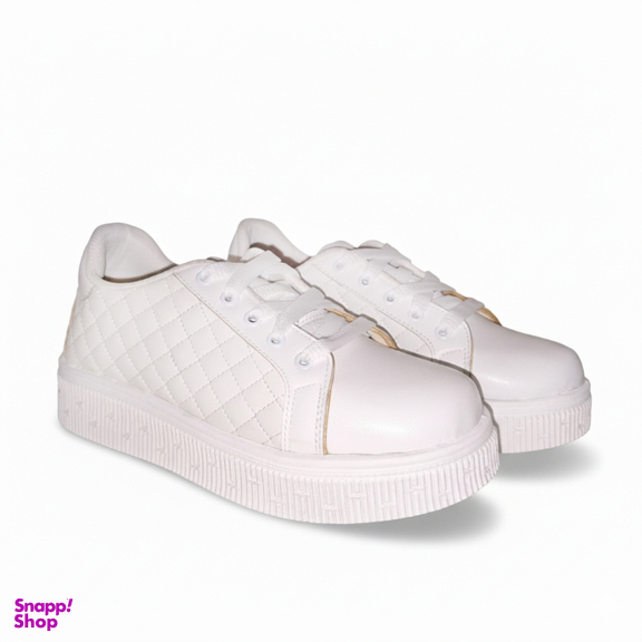 روزمره زنانه چرم راديس مدل امزی کد 686-GN سفید