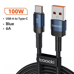 کابل تبدیل USB به Type-C توکی مدل 100W TQ-X12 طول 2 متر