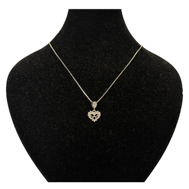 گردنبند نقره زنانه گیرا مدل قلب کد G1037