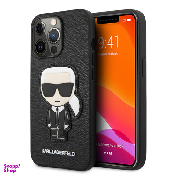 کاور موبایل کارل لاگرفلد مدل Leather Case مناسب اپل iPhone 13 Pro
