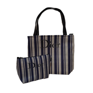 کیف رودوشی زنانه طرح دیور به همراه کیف آرایشی