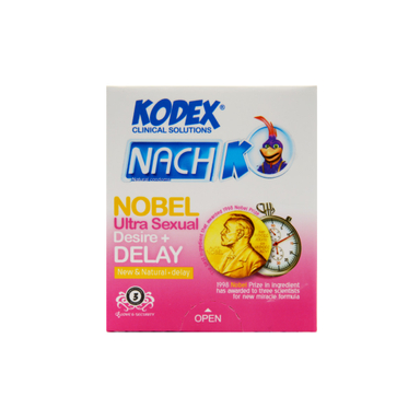 کاندوم تاخیری کدکس مدل Nobel بسته 3 عددی