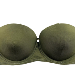 ست شورت و سوتین زنانه مدل مروارید رنگ سبز زیتونی