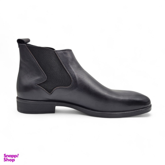 نیم بوت مردانه چرم ریباری مدل Z30 رنگ مشکی