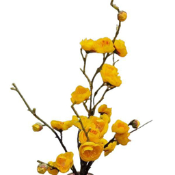 گل مصنوعی مدل شکوفه به رنگ زرد
