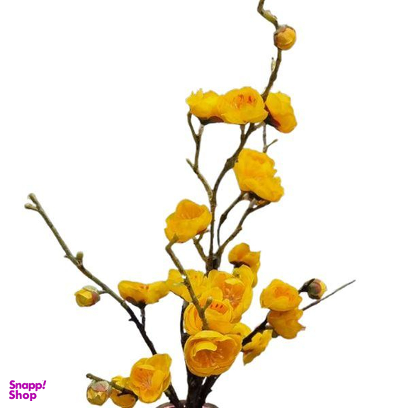 گل مصنوعی مدل شکوفه به رنگ زرد