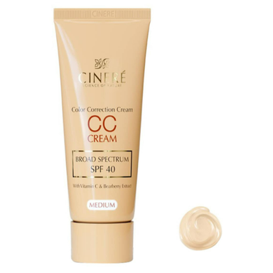 کرم پودر سی سی سینره مدل Medium با SPF40 حجم 40 میلی لیتر