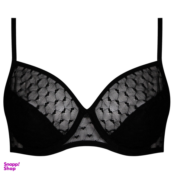 ست شورت و سوتین زنانه برتا مدل فنردار کد 5110-2430-HB رنگ مشکی