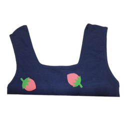 تاپ زنانه مدل توت فرنگی کد 400 رنگ سرمه ای