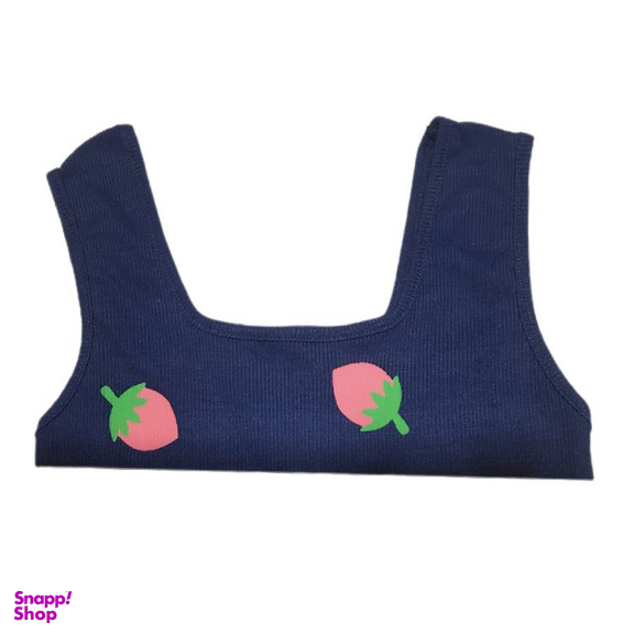 تاپ زنانه مدل توت فرنگی کد 400 رنگ سرمه ای