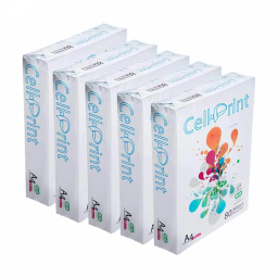 کاغذ A4 سل پرینت بسته 5 عددی 2500 کاغذ رنگ سفید