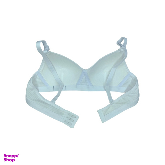 ست سوتین و شورت دخترانه اسفنجی بدون فنر کد 535 رنگ سفید