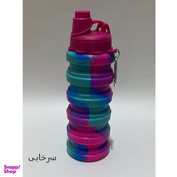 قمقمه سیلیکونی مدل تاشو کد GHCAB گنجایش 0.5 لیتر