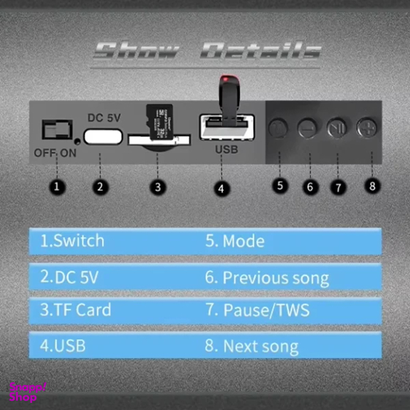 اسپیکر بلوتوثی قابل حمل سینگ مدل ZQS-1328S