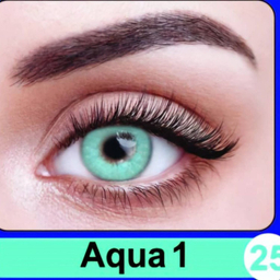 لنز چشم سالیانه نیوویژن رنگ Aque 1 شماره 25