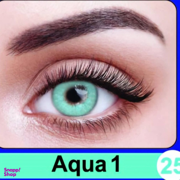 لنز چشم سالیانه نیوویژن رنگ Aque 1 شماره 25