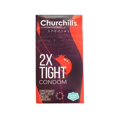 کاندوم چرچیلز مدل 2x Tight بسته 12 عددی