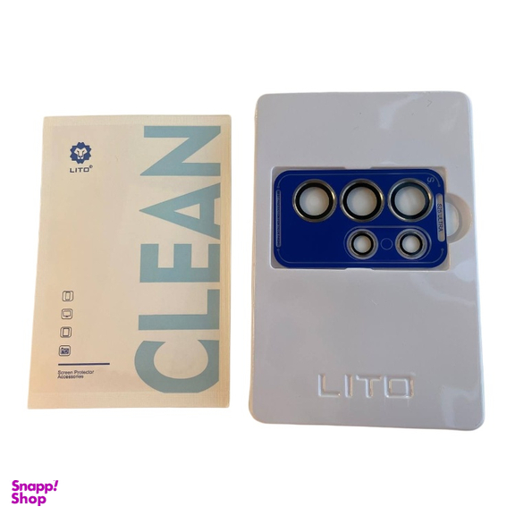 محافظ لنز دوربین گوشی موبایل لیتو مدل شابلون دار مناسب ساموسنگ Galaxy S25 Ultra