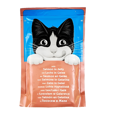 پوچ گربه فلیکس مدل Salmon وزن 85 گرم