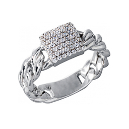 انگشتر طلا 18 عیار زنانه جواهری سون کد 0117