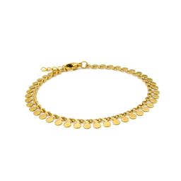 دستبند زنانه مانچو مدل پولکی کد bf730