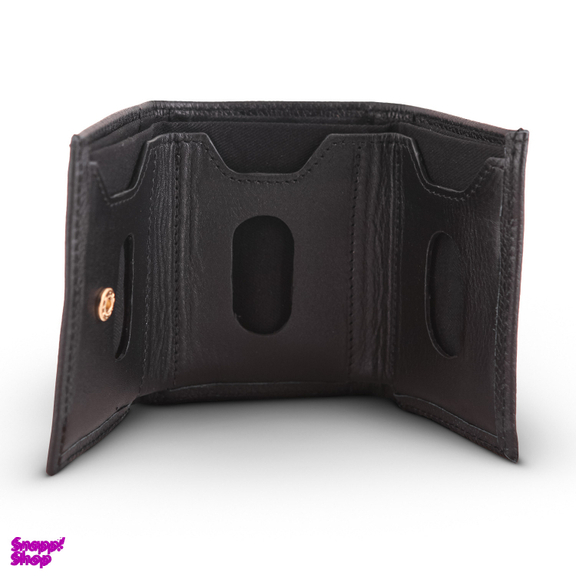 کیف پول زنانه چرم یلسان مدل لیورا کد 155-MC رنگ مشکی