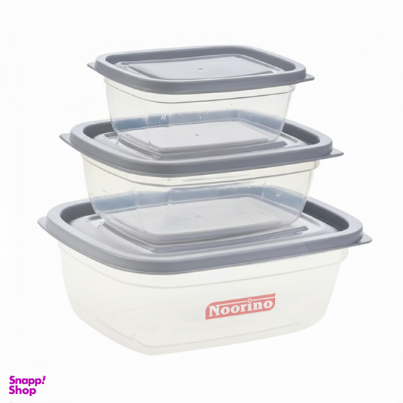 ظرف نگهدارنده نورینو مدل روژا کد 015 مجموعه 3 عددی