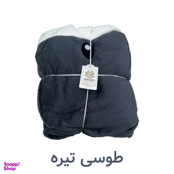 پتو کوکو جم مدل کوسه ای سایز 200×75 سانتی متر