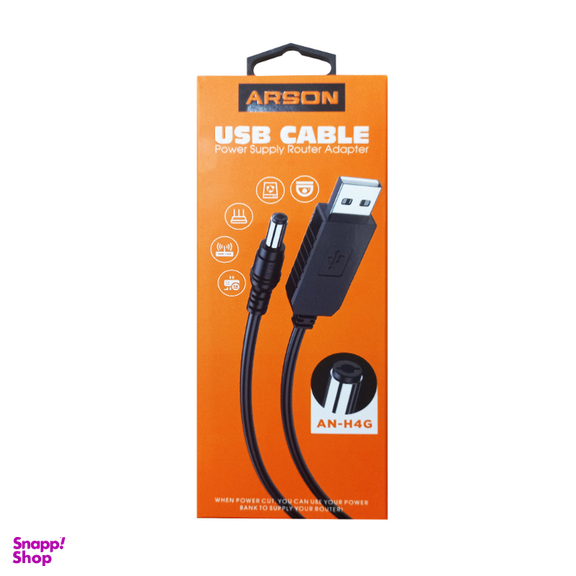 کابل تبدیل USB به DC آرسون مدل AN-H4G طول 1 متر