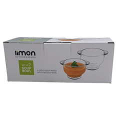 کاسه سوپ خوری لیمون کد 6160 مجموعه 2 عددی