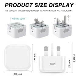 شارژر دیواری 20 وات اپل مدل 3 پین