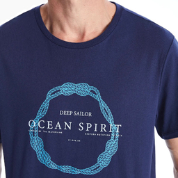 تیشرت مردانه ال سی وایکیکی مدل tork578 رنگ سرمه ای