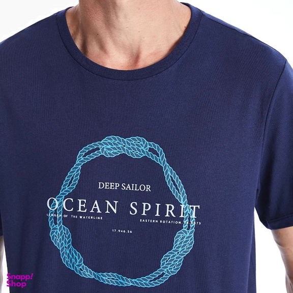 تیشرت مردانه ال سی وایکیکی مدل tork578 رنگ سرمه ای