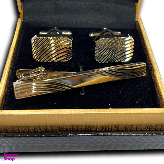 ست دکمه سردست و گیره کراوات کد Ds105