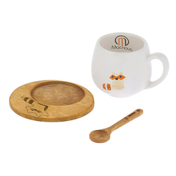 ست ماگ مکنوس کد 1008 همراه باقاشق و زیرلیوانی